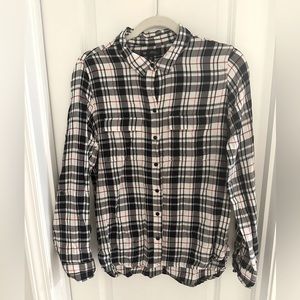 Gap Button Down Boyfriend Fit Utility Shirt